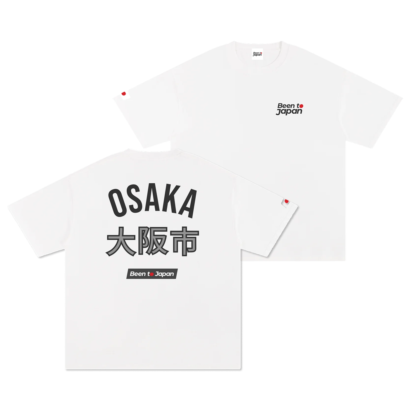 Been to Japan "Osaka" - Dark Print | Pure Cotton Oversized T-Shirt