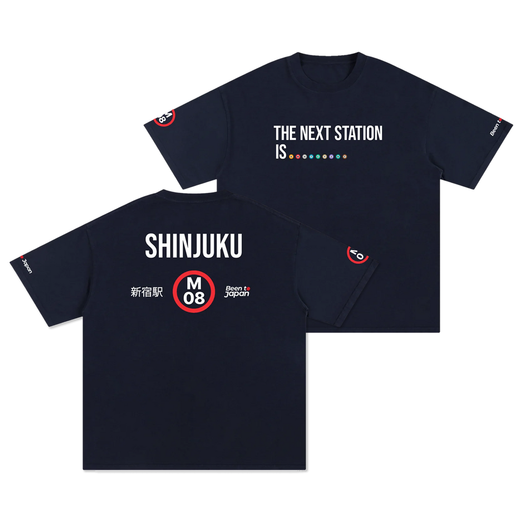 The Next Station is Shinjuku | Pure Cotton Oversized T-Shirt