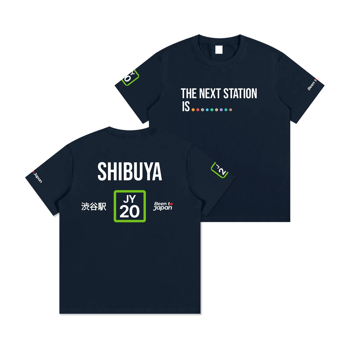 The Next Station is Shibuya | Essential Cotton Crew Neck T-Shirt